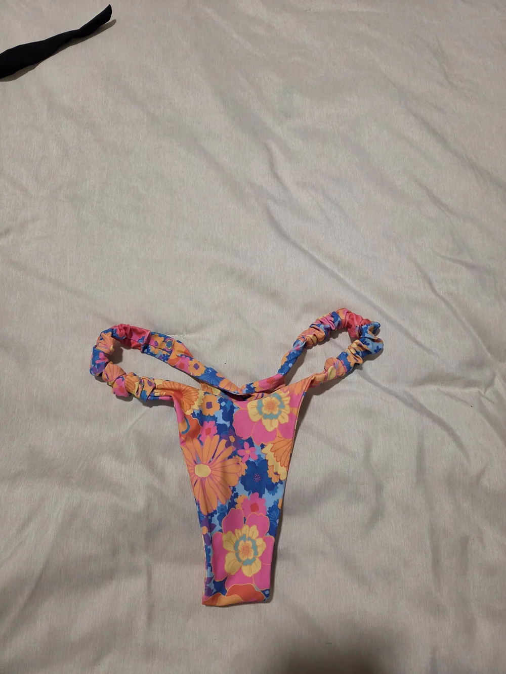 Kulani Kinis Floral Bikini Bottoms in Pink, Orange & Blue